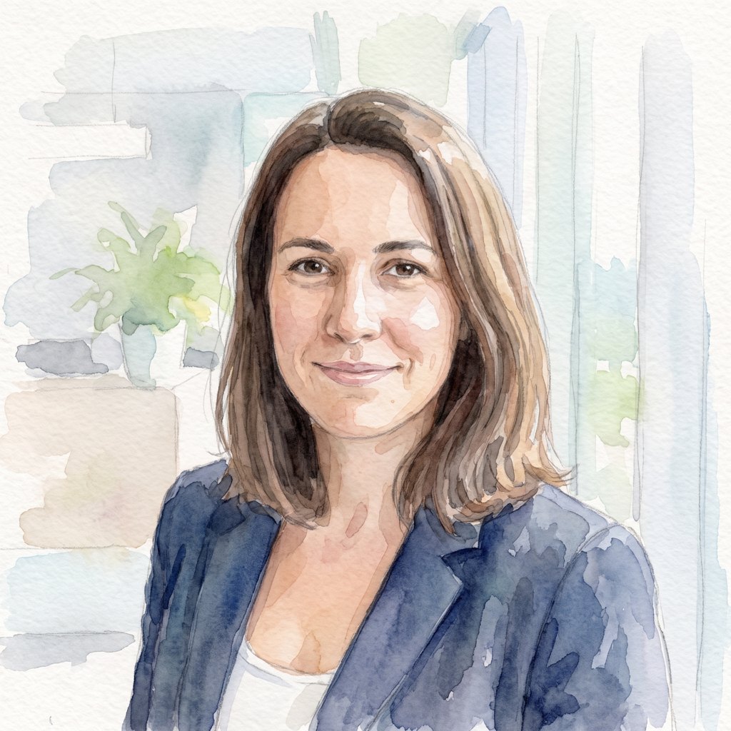 The same portrait in the Watercolour style
